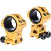 WestHunter Optics Adjustable Height Dovetail Scope Rings, 1 Inch 30 mm Precision Scope Mount | Black