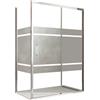 Olimpo Docce Box doccia angolare scorrevole serigrafato con lato fisso h195cm 8mm aktual frost
