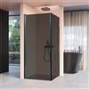 Olimpo Docce Box doccia angolare con porta battente fume salema