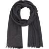 Lindenmann Sciarpa Lindenmann uomo, tessuta 100% cotone, grigio-nero