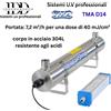 Debatterizzatore UV Acqua TMA D14 7,2 m³/h con Allarme