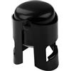 Fackelmann 49763 - Tappo per bottiglia di vino frizzante, colore: Nero opaco, silicone, acciaio, 5,5 x 4 cm, acciaio inossidabile, plastica