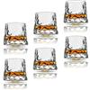 Earnmore Confezione da 6 bicchieri da whisky girevoli a decompressione Old Fashioned Whisky Glasses-Bar Whisky Glasses -Style Glassware for Bourbon-Bicchieri per Scotch-Bicchieri da rum，160ml