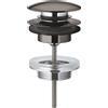 Grohe piletta di scarico Grohe Clic-Clac per lavabo e bidet, finitura grafite lucido - 65807A00