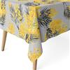 Martina Home Tovaglia resinata Mimosa, 140 x 140 cm, colore: grigio