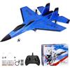 Henakmsl 2CH Aereo Telecomandato SU35, 2,4 GHz Aereo RC Aeroplano Telecomandato con 2 Batterie e Luci Colorate, Aliante Volante Telecomandato per Adatto a Bambini/Adulti/Principianti, Blu