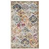 SAFAVIEH Tappeto Angosciato per Soggiorno, Sala da pranzo, Camera da letto - Madison Collection, A Pelo Corto, Crema e Multi, 91 X 152 cm