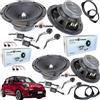 Focal Evotuning - no hertz Kit 8 Casse Altoparlanti Focal Auditor 165 Anteriori e Posteriori per Fiat 500L