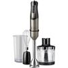BLACK DECKER BLACK e DECKER - Frullatore ad immersione BXHBA1200E 1200 W, 20 velocita e turbo, lame in acciaio inox a 4 tagli, antispruzzi, leggero ed ergonomico -