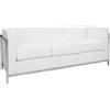 Ristosubito Divano da interno TESR Struttura in acciaio inox, rivestimento in ecopelle Modello 618-X17D3S DISPONIBILI IN 2 COLORI