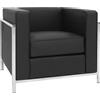 Ristosubito Poltrona da interno TESR Struttura in acciaio inox, rivestimento in ecopelle Modello 620-X17PS DISPONIBILI IN 2 COLORI