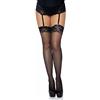 Leg Avenue Sheer Thigh Highs BLACK