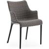 KARTELL sedia con braccioli ELEGANZA NIA tessuto MISSONI - 6275-MZ