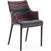 KARTELL sedia con braccioli ELEGANZA NIA tessuto MISSONI - 6275-MK