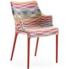 KARTELL sedia con braccioli ELEGANZA NIA tessuto MISSONI - 6275-MW