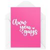 Tongue in Peach Biglietti di nozze per marito e moglie - Biglietti sposi - Aww You Guys - Best Friend Wedding Card - Biglietti di congratulazioni - CBH1801