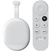 Google Chromecast con Google TV (HD) Neve - WLAN, Streaming Intrattenimento tramite telecomando con riconoscimento vocale sulla TV - Guarda film e serie