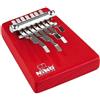 Nino Percussion NINO964R - Kalimba medio a 7 lamelle, colore: Rosso