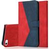Radoo Cover per iPhone 6S Plus/6 Plus (5,5 Pollici), Custodia Portafoglio a Libro Protettiva Flip Cover con Porta Carte, Interno TPU Antiurto Chiusura Magnetica Case Custodie in Pelle (Rosso Blu)
