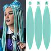 YDDM Capelli Per Treccine Africane Verde Menta Extension Treccine Texture Yaki Easy Install per Principianti 32 Pollici 3 Pezzi Capelli Leggeri e Naturali per Box Braids, Twist e Crochet