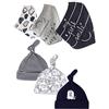 CuteOn Unisex 6 pacchi Set regalo per Drooling e Teething - 100% Cotone - Neonato Bambino Bandana Sbavare Bavaglino con Accoppiamento Beanie Caps