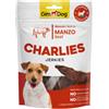Gimborn Charlies Snack per Cani da 70 gr Gusto Jerkies - Manzo