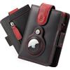 Will Fire®MagFlap Air Smart Airtag Wallet | Include ciondolo Airtag | Portafoglio in pelle autentica con Airtag | Scomparto per monete e banconote | Protezione RFID | Fino a 12 carte