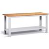 Fami Banco da lavoro in acciaio e piano in faggio portata 1000 Kg Dim. L.2000 x P.750 x H.880 FBG02S2000F0008
