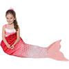 Catalonia Classy Coperta Coda Sirena, Sacco a Pelo, Morbido Pile Caldo Plaid Sirena, Coperta in Pile per Tutte Le Stagioni, Ombre Arcobaleno, Modello a Squame, 155 x 48 cm