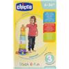 CHICCO (ARTSANA SpA) Gioco Torre C/Palline Chicco, Gioco Educativo Bambini, Impilabile 3 in 1 con Puzzle e Palline