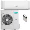 hisense Condizionatore Hisense Hi-Comfort trial split 12000+12000+24000 BTU inverter wifi esterna 12,5 kW codice prodotto 5AMW125U4RTA-CF35MR04G-3