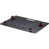 Manfrotto TetherGear Supporto Laptop, Supporto PC in Alluminio Denso e Leggero 4,8 mm, Dimensione 46 cm x 31 cm, Stile Cheese Plate, Hardware di Aggancio Antiscivolo e Gestione Cavi, MLTSA4301B