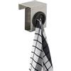 WENKO 4368060100 Gancio sopraanta Push inox satinato, Acciaio inossidabile, 5 x 6 x 4 cm, Opaco