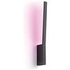 Philips Hue White and Color Ambiance Liane, Lampada da Parete Smart, Bluetooh, 12W, Controllo tramite app o con Smart Speacker, (Alexa, Google Assistant, Apple Home), Nero