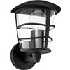 Eglo Lampada da Parete Esterna Aloria, 1 fiamma, Applique in alluminio | pressofuso e plastica, Colore: Nero, Portalampada: E27, IP44