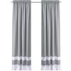 Achim Home Furnishings Essense Grommet Tenda a pannello per finestra blu, 132 x 160 cm, grigio e bianco