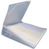 Rayher Cartella Portadocumenti A Soffietto con 7 Tasche, 33 X 33,5 Cm, Plastica Trasparente, per Carta Scrapbooking, Fogli, Documenti, 7870500