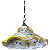 CERAMICHE CALTAGIRONE Lampadario in Ceramica Caltagirone Grande cm 45