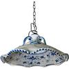 CERAMICHE CALTAGIRONE Lampadario in Ceramica Grande blu antico cm 45