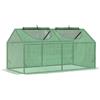 Outsunny Serra da Giardino con Copertura in PE, Picchetti e Bordi Estesi, 120x60x60cm, Verde|Aosom