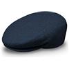 fiebig Berretto per Donna e Uomo | Flatcap in Lana con Fodera per l'autunno e l'inverno | Coppola Fatto in Italia | in Molti Colori e Misure (59-L, Grigio-Scuro)