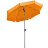 Schneider - Locarno, Ombrellone rotondo, colore: Arancione (Mandarine), Ø ca. 150 cm