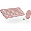 Logitech Pebble 2 Combo - Layout Tedesco QWERTZ, Rosa