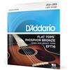 D'Addario Corde Flat Tops Phosphor Bronze EFT16, 12-53