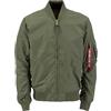 Alpha Industries 1 TT Bomber Jacket per Uomo Giacche, Dark Green, (Taglia de Produttore: XL)