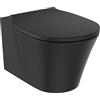 Ideal Standard T5423V3 - Set WC Connect Air, con innovativa tecnologia di risciacquo AquaBlade con sedile WC Softclose (abbassamento automatico), colore: Nero