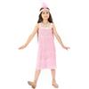 Rabtero Bambini Roaring the 20s Fancy Dress Costume, ragazze Flapper Dress con collana di perle e fascia di piuma, Gangster Flapper Dress per ragazze, rosa, grande 8-10