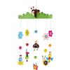 Bieco godere di coleotteri 3D bambino mobile di legno robusto, molti animali e fiori colorati e lenire accattivante alla culla, fasciatoio o ai Giochi arco. Per i bambini da 0 mesi