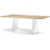 ALMA DESIGN tavolo con base bianca CLINT - 3700-VB-LE11-280x100