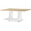 ALMA DESIGN tavolo con base bianca CLINT - 3701-VB-LE11-160x100
